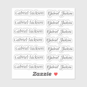 Elegant Cute Italic script 2 type personalize name