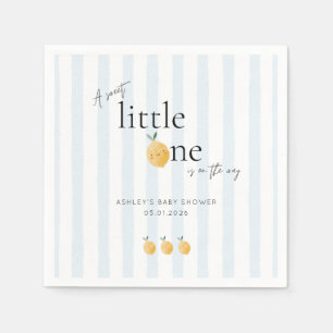 Elegant Cute Lemon Citrus Baby Shower Napkin