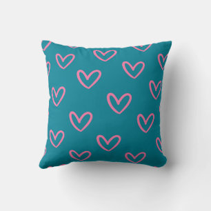 Elegant Cute Modern Trendy Heart Simple Throw Pillow