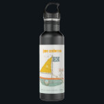 Elegant Cute Pirate Mouse Sailboat Kids Monogram  710 Ml Water Bottle<br><div class="desc">For any further customisation or any other matching items,  please feel free to contact me at yellowfebstudio@gmail.com</div>