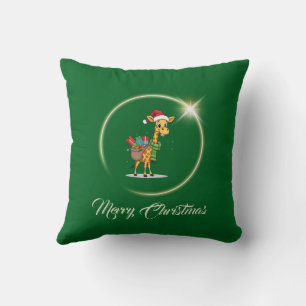Elegant Cute Seasonal Rustic Christmas Stylish Throw Pillow