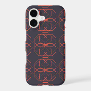 Elegant, cute, simple geometric flower abstraction
