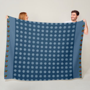 Elegant Cute Simple Modern Christmas Fleece Blanket