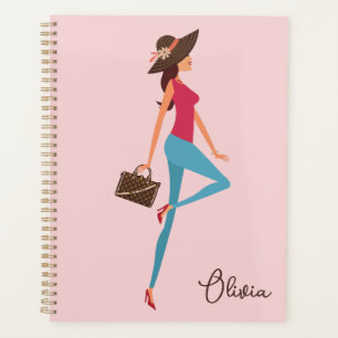 Elegant,Cute,Stylish,Sassy Girl,Pink Personalized Planner