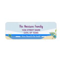 Elegant Cute We've Moved Beach Turtle New Address