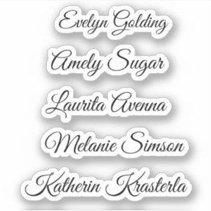 Elegant cute  whimsical script name belongs to