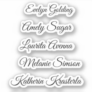 Elegant cute whimsical script name belongs to