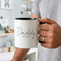 Elegant Dad EST Year Minimal Family Script Design