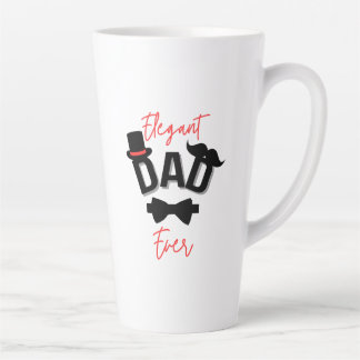 Elegant Dad Ever Father's Day Latte Mug