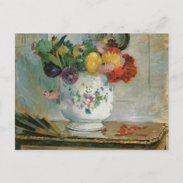 Elegant Dahlia Flowers Artistic  Postcard (Front)