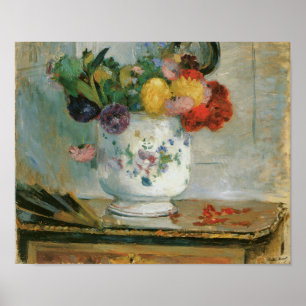 Elegant Dahlia Flowers Artistic Print