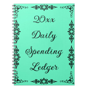 Elegant Daily Spending Ledger Budget Notebook