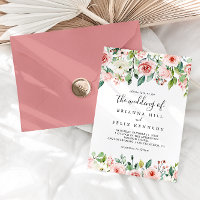 Elegant Dainty Autumn Floral The Wedding Of