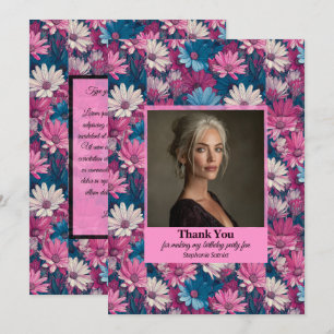 Elegant Daisy 18Th Birthday Gifts For Cousin Thank You Card
