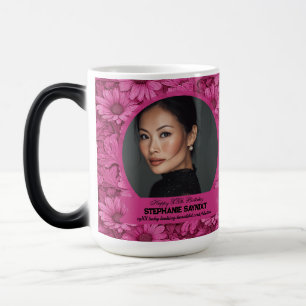 Elegant Daisy Birthday Unique Magic Mug