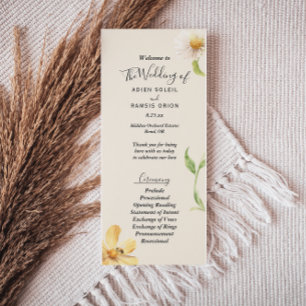 Elegant Daisy Wedding Flat Program