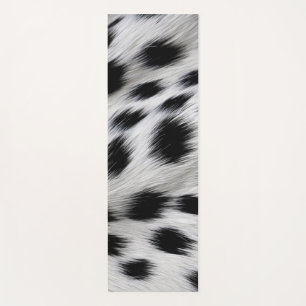 Elegant Dalmatian Faux Fur Pattern Poster Yoga Mat