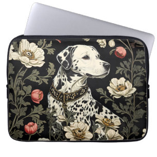 Elegant Dalmatian William Morris Inspired Laptop Sleeve