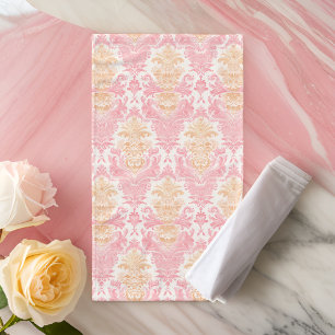 Élégant Damas rose clair