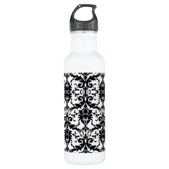 Elegant Damask 710 Ml Water Bottle (Front)