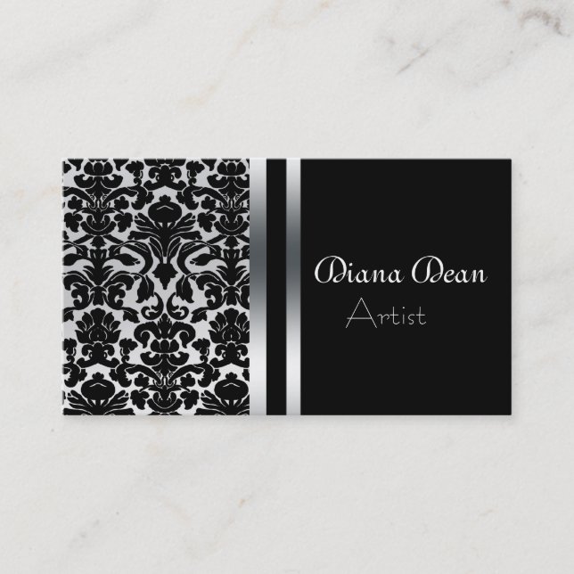 ELEGANT DAMASK BUSINESS CARD (Front)