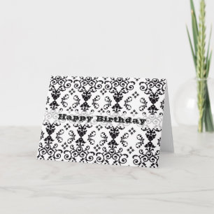 Elegant Damask Card