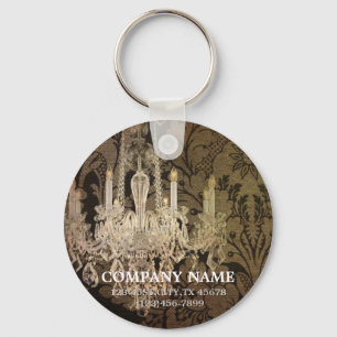 elegant damask chandelier Interior Designer Keychain