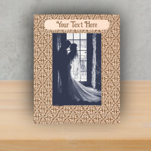  Elegant Damask Design Etched Scrolls on black