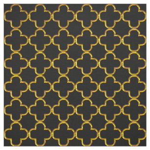 Elegant Damask Fabric black yard