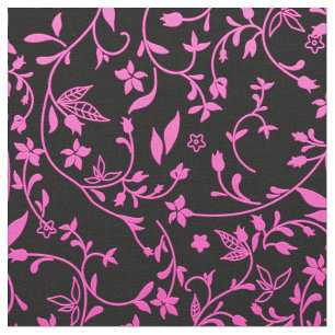 Elegant Damask Fabric Pink