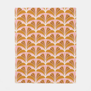 Elegant Damask Floral vintage Seamless Pattern. De Fleece Blanket
