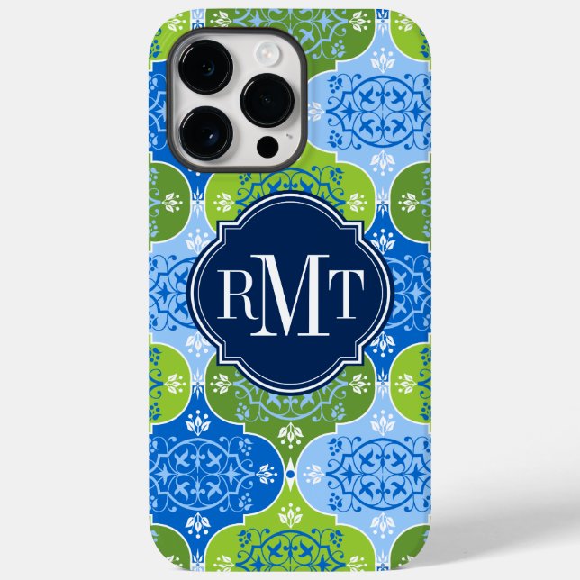 Elegant Damask Monogram Case-Mate iPhone Case (Back)