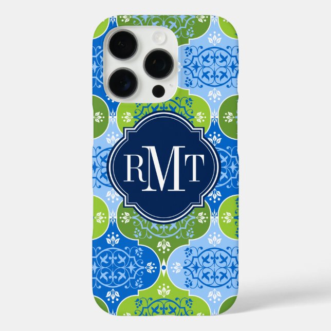 Elegant Damask Monogram Case-Mate iPhone Case (Back)