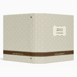 Élégant Damask Multipurpose Classeur personnalisé