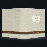 Elegant Damask Multipurpose Personalized Binder<br><div class="desc">Perfect for organizing your recipes,  journal entries,  business/personal files,  school work,  photos,  scrapbook,  and much more! Personalize this binder for yourself to as a gift to someone else! Design © berryberrysweet.com</div>