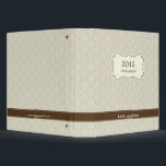 Elegant Damask Multipurpose Personalized Binder<br><div class="desc">Perfect for organizing your recipes,  journal entries,  business/personal files,  school work,  photos,  scrapbook,  and much more! Personalize this binder for yourself to as a gift to someone else! Design © berryberrysweet.com</div>