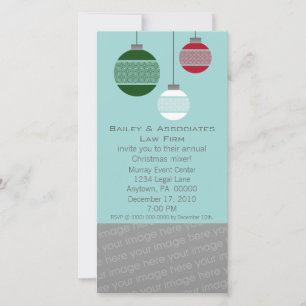 Elegant Damask Ornament Corporate Party Invite