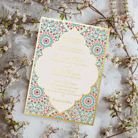 Elegant Damask Ornate Mihrab Muslim Wedding