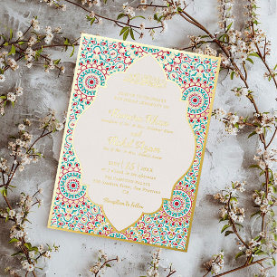 Elegant Damask Ornate Mihrab Muslim Wedding