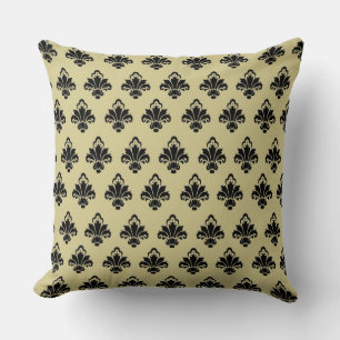 Elegant Damask Pattern Throw Pillow