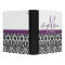 Elegant Damask Wedding Planner Plum Purple