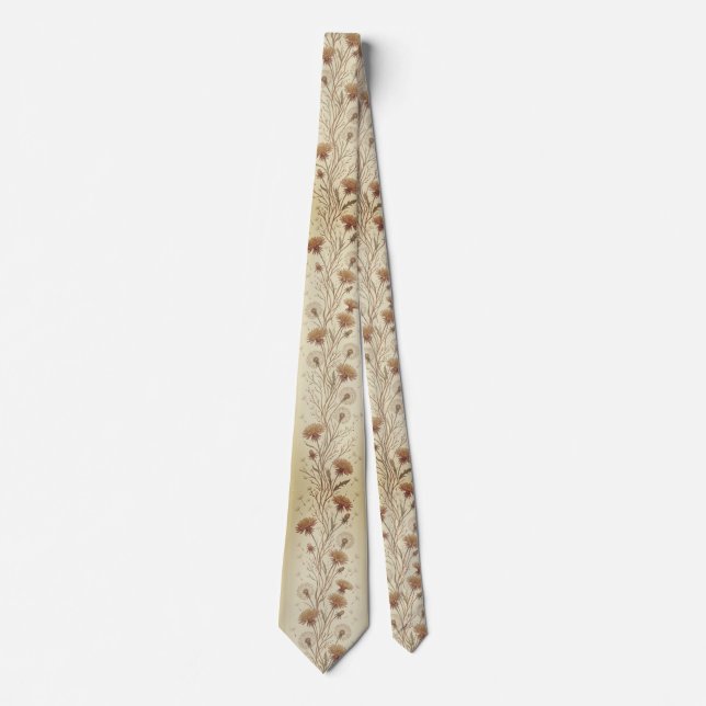 Elegant Dandelion Seed Tie (Front)