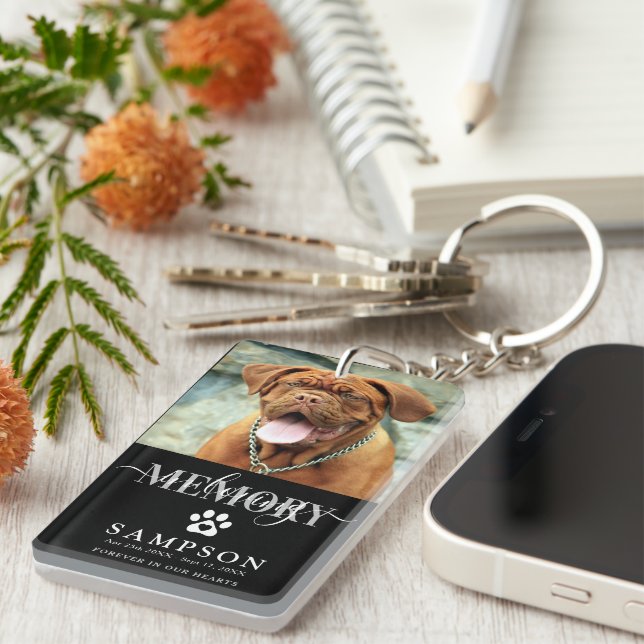 Élégant dans l'amour de la mémoire Pet perte photo (Devant droit)