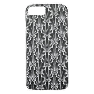 Elegant dark art deco abstract geometric elements Case-Mate iPhone case
