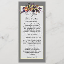 Elegant Dark Autumn Floral Grey 