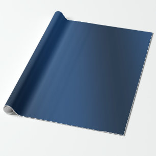 Elegant Dark Blue Gradient Wrapping Paper