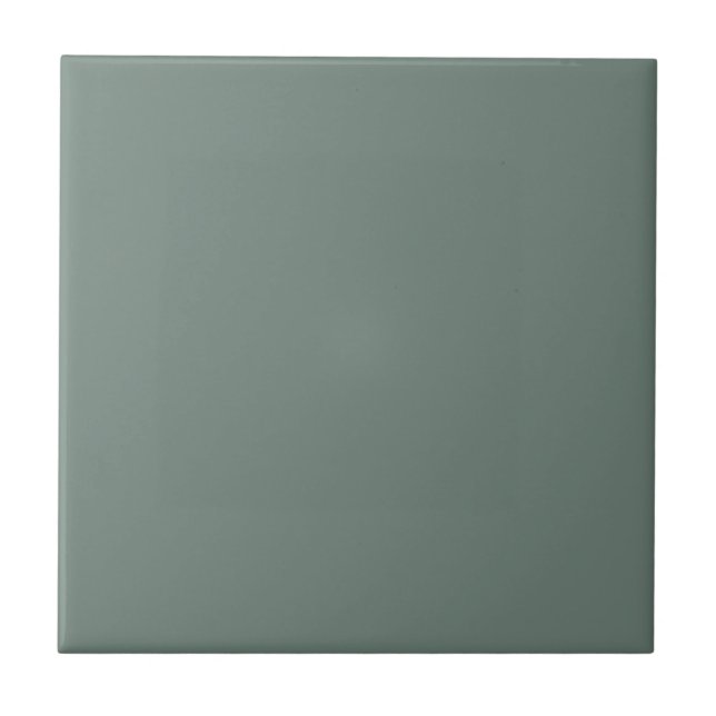 Elegant Dark Green Solid Colour Tile (Front)