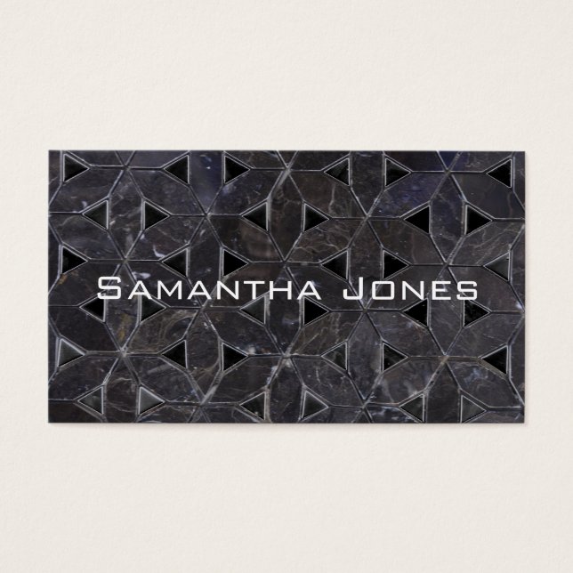 Elegant dark grey flower of life pattern (Front)