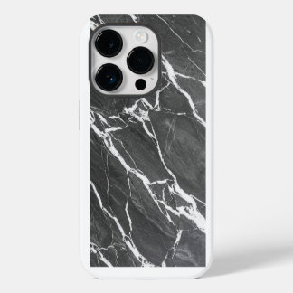 Elegant Dark Grey Marble Texture iPhone Case