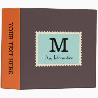 Elegant Dark Puce Colour Monogram